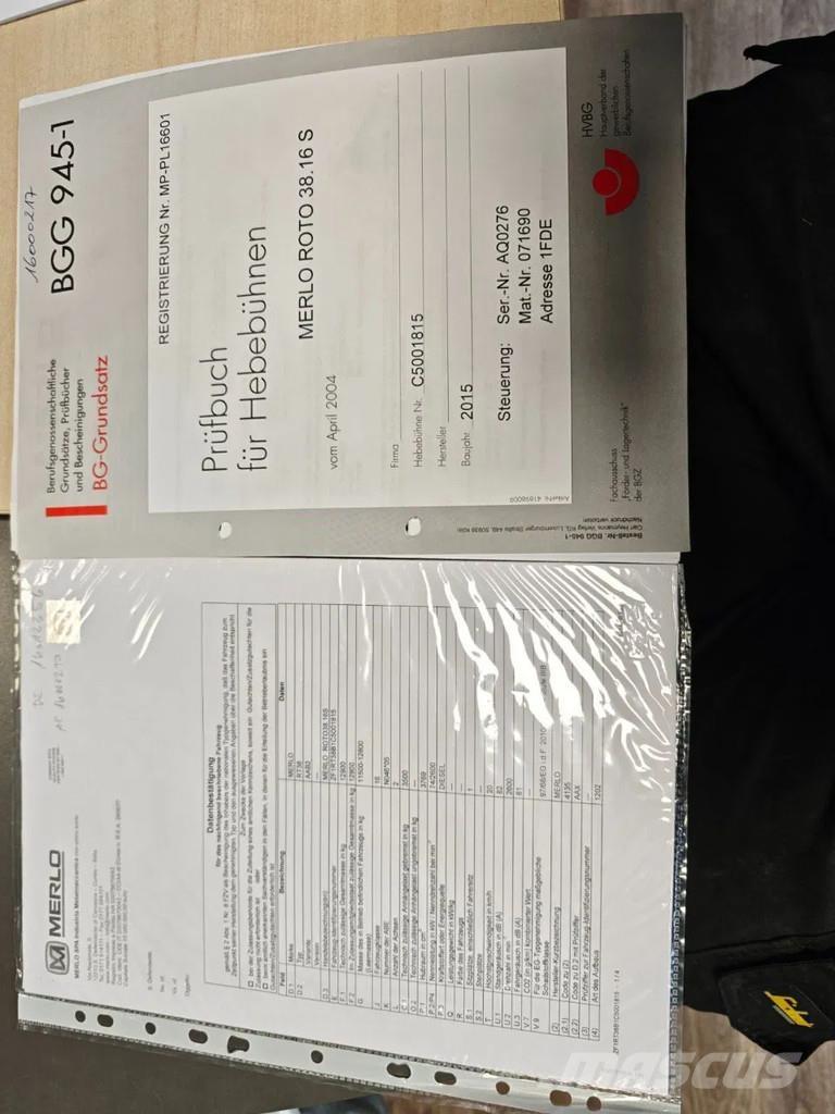 Merlo Roto 38.16S 텔러 핸들러