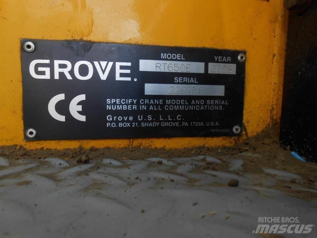 Grove RT 650 E R/T 크레인