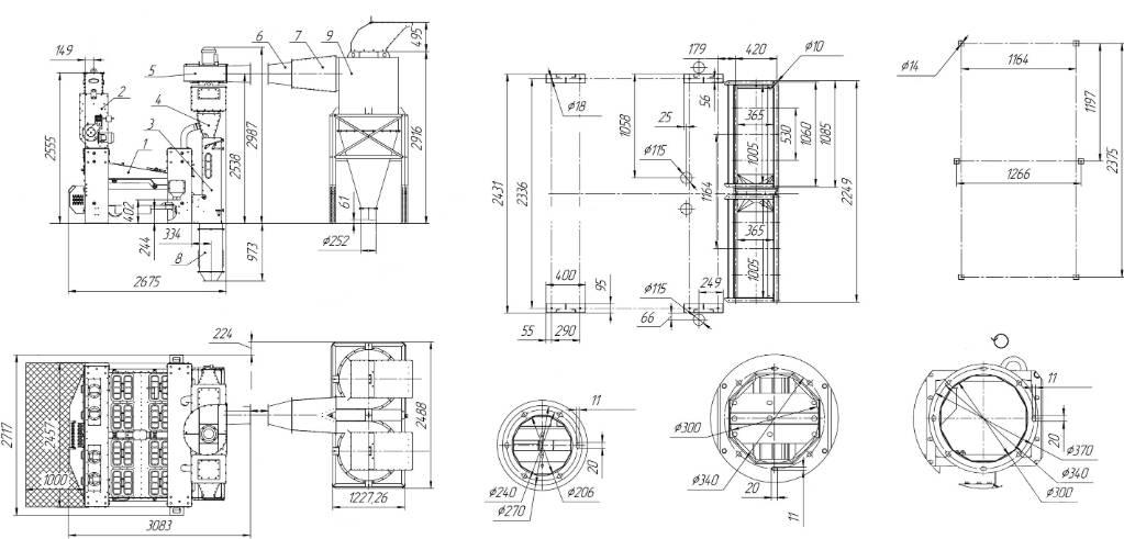  EL GRAIN SVR-30/2 곡물 세정 장비