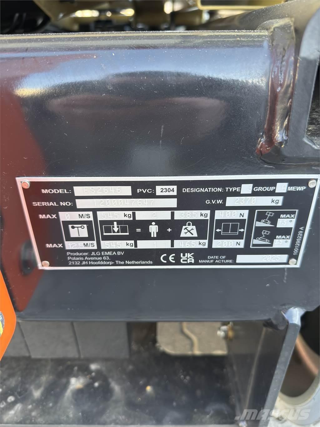 JLG ES2646 가위형 리프트