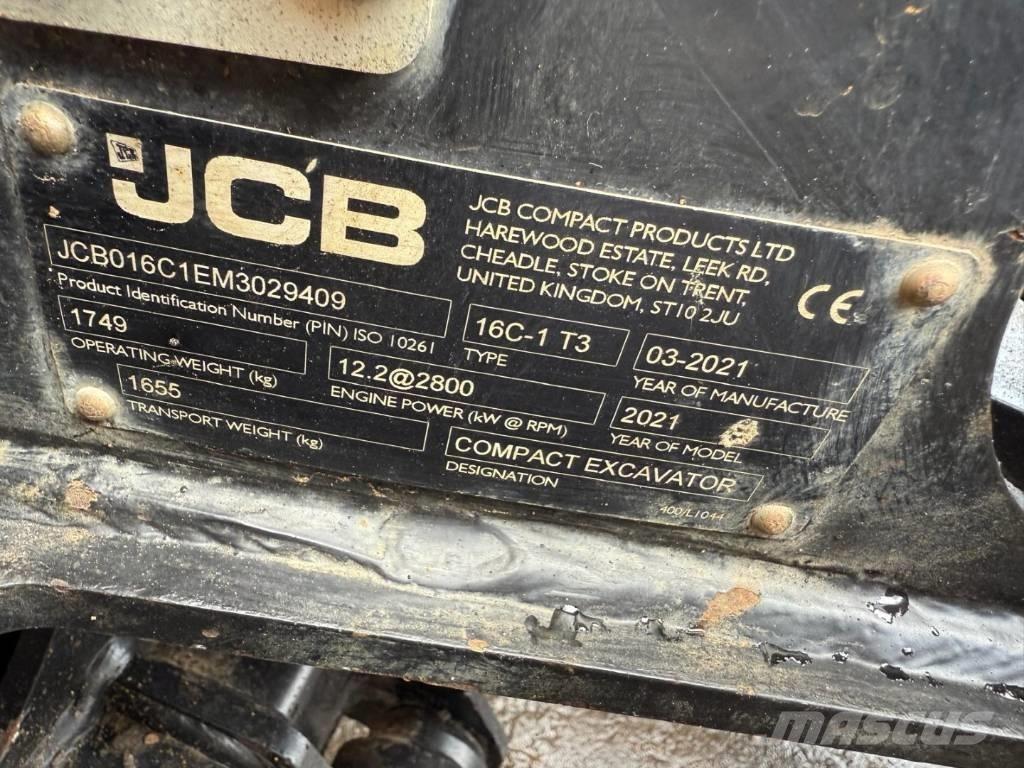 JCB 16 C-1 소형 굴삭기 7톤 미만