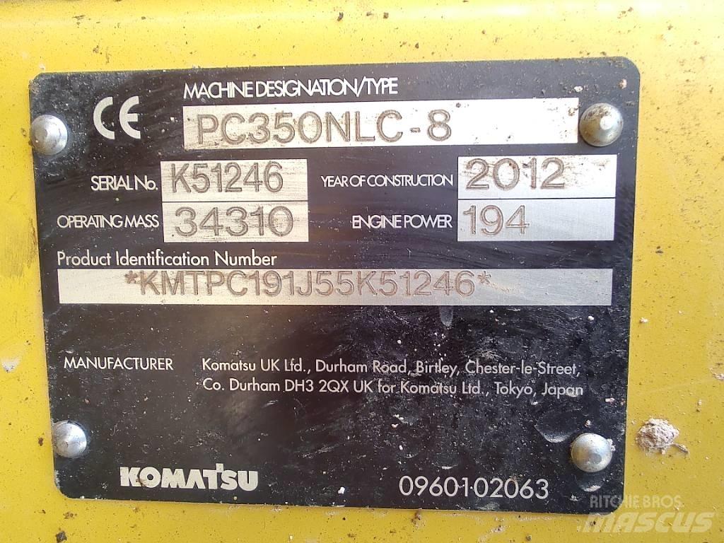 Komatsu PC 350 대형 굴삭기 29톤 이상