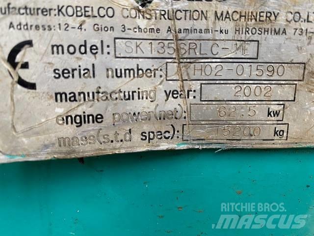 Kobelco SK 135 SR LC 대형 굴삭기 29톤 이상