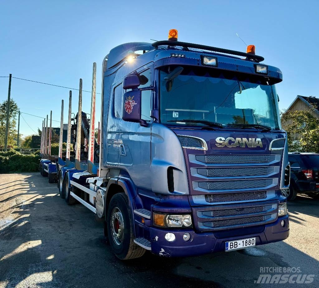 Scania R 500 목재 트럭