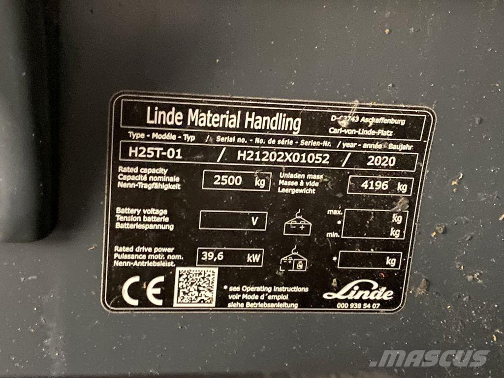 Linde H25T-01 LPG 지게차