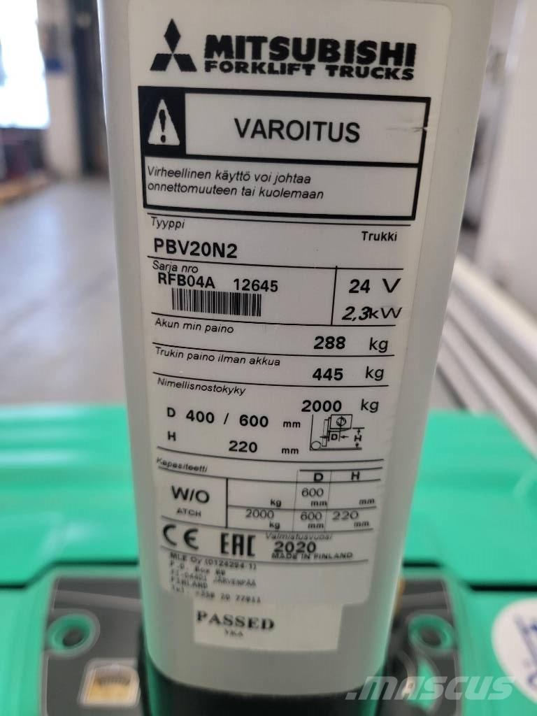 Mitsubishi PBV 20 N2 로우 리프터(승강대 포함)