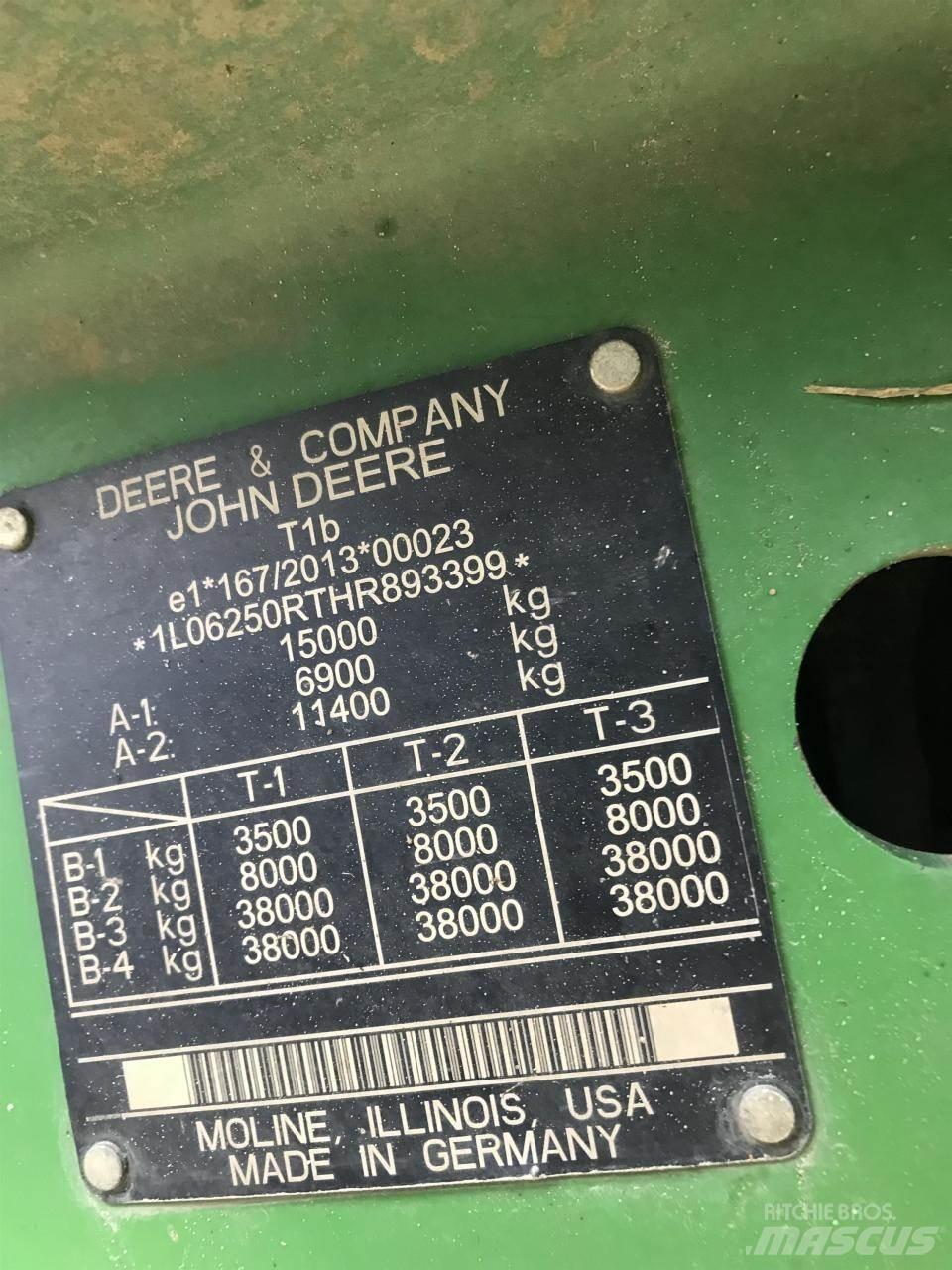 John Deere 6250R 트랙터