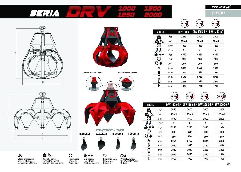  DEMOQ DRV600-5P 집게