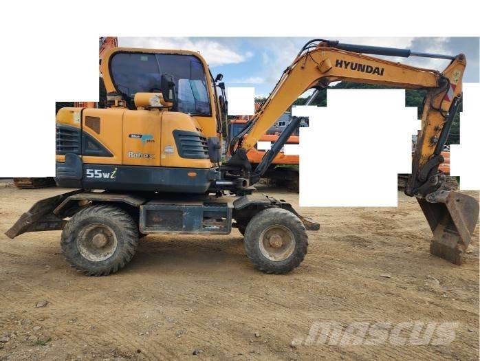 Hyundai Robex 55 W-3  휠 굴삭기