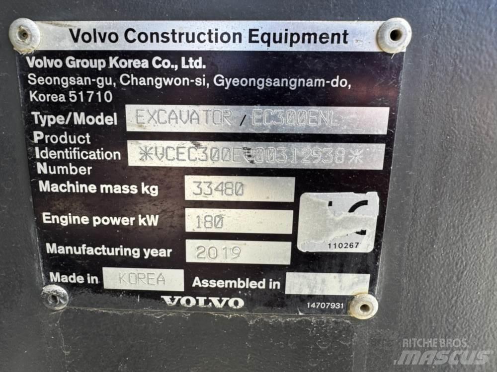 Volvo EC300ENL 대형 굴삭기 29톤 이상