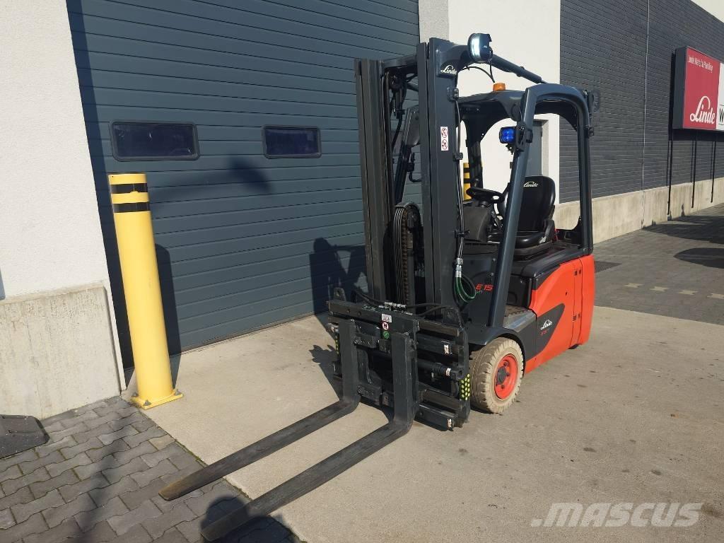 Linde E15/386-02 전동 지게차
