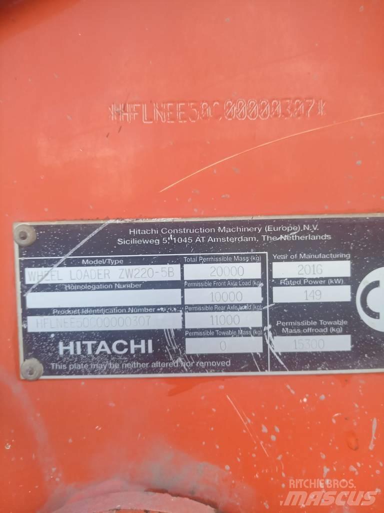 Hitachi ZW 220-6  휠 굴삭기