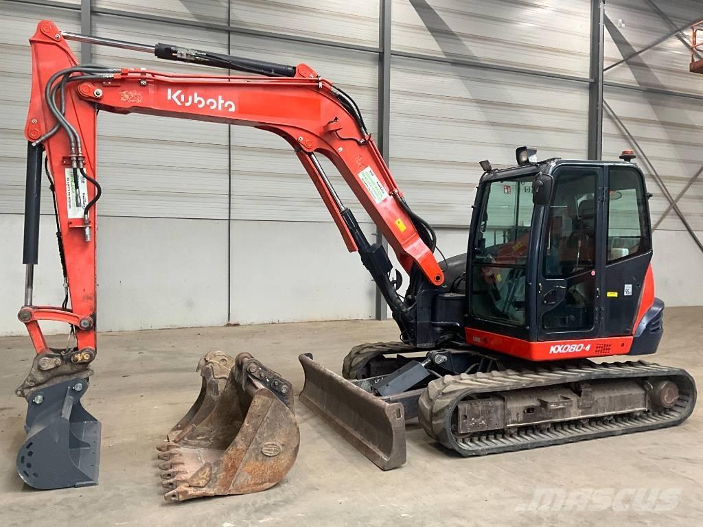 Kubota KX 080-4 중형굴삭기 7톤-28톤