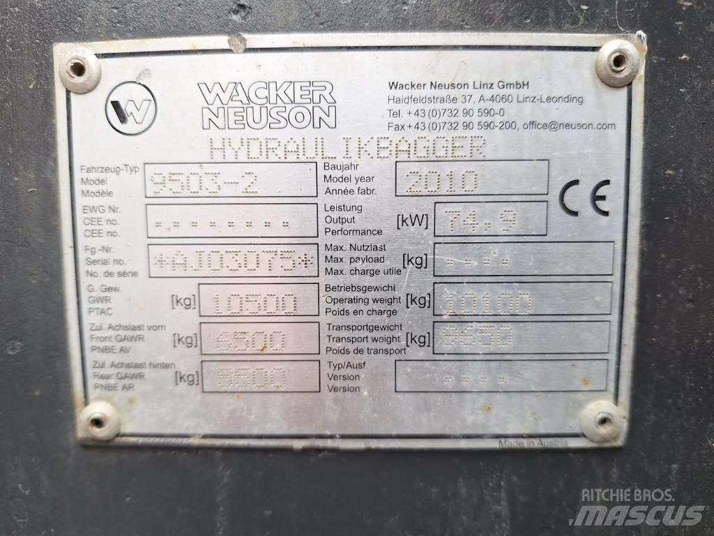 Wacker Neuson 9503-2  휠 굴삭기