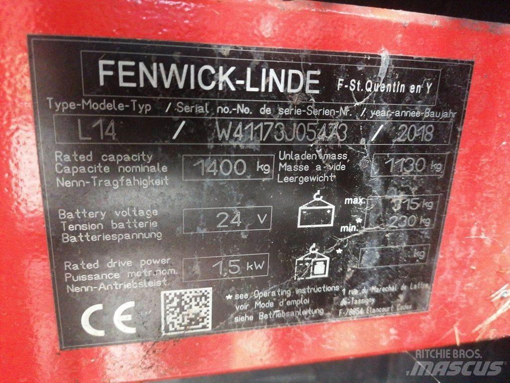 Linde L14 포크리프트