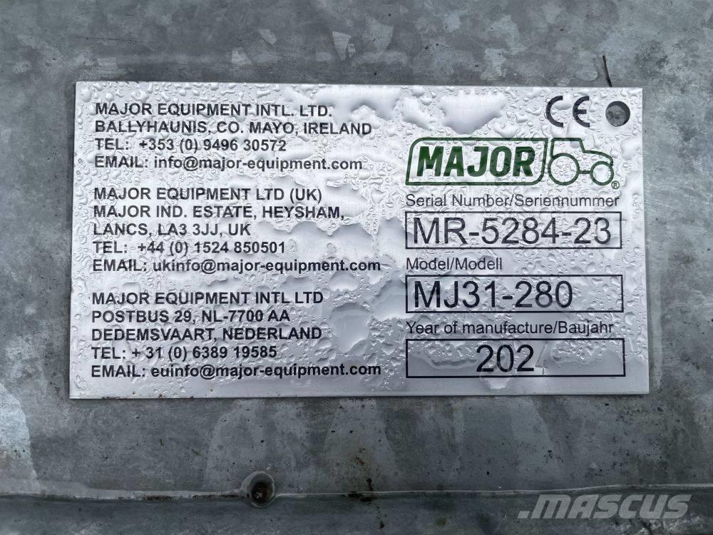 Major MJ 30 280 목장 제초기 및 토퍼