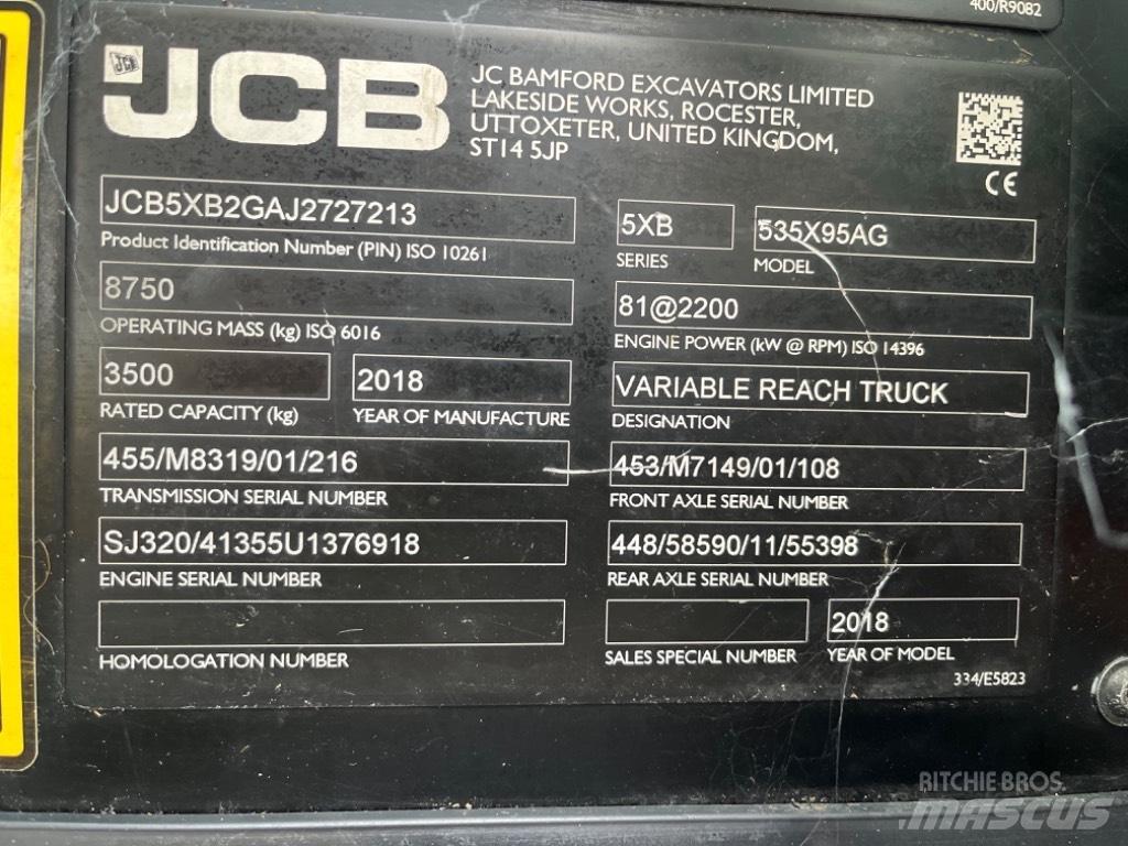 JCB 535-95 Agri 농업용 텔레 핸들러