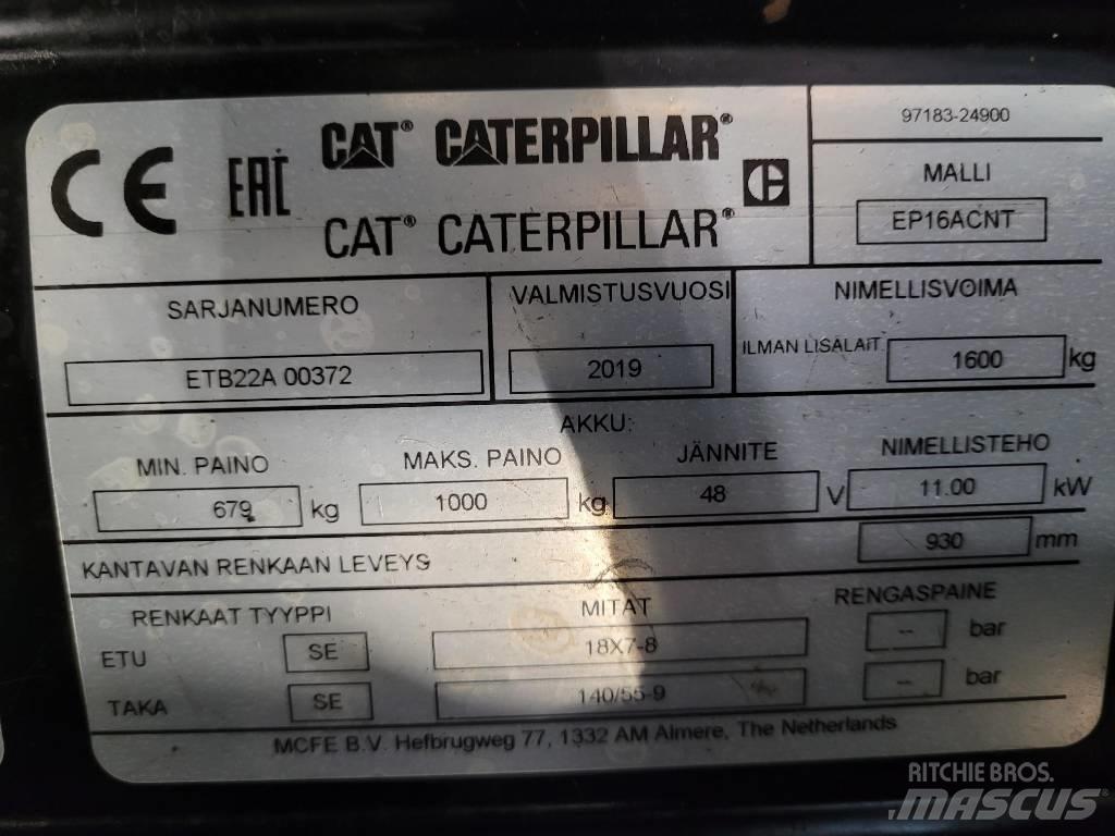 CAT EP16ACNT " OULU " 전동 지게차