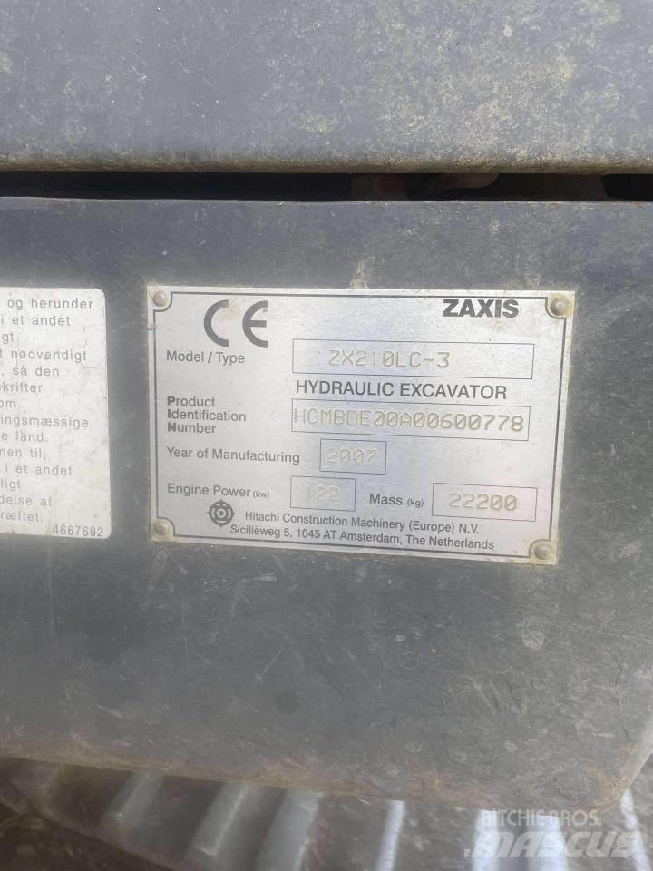 Hitachi ZX210 대형 굴삭기 29톤 이상