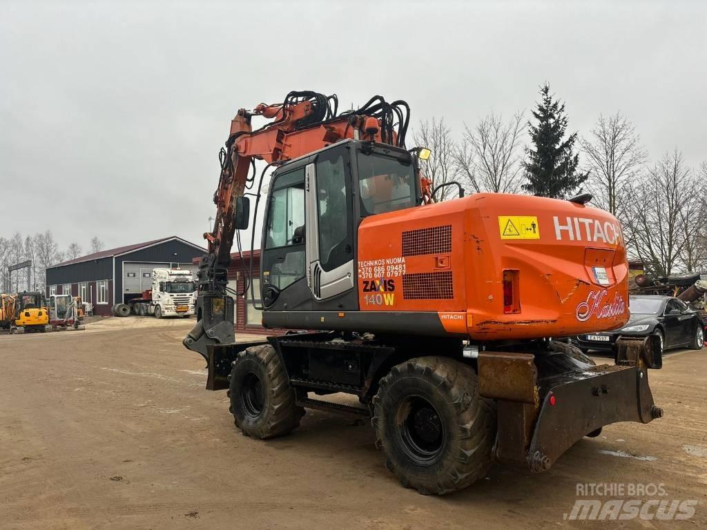 Hitachi ZX 140 W-3  휠 굴삭기