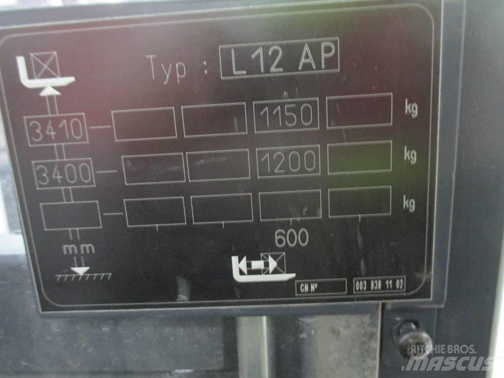 Linde L 12 AP 보행식 리치 지게차