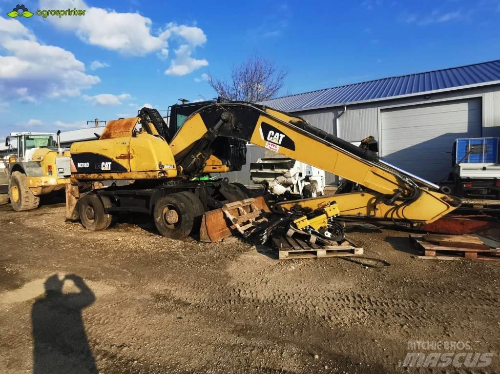 CAT M 318 D 폐기물/산업 처리기