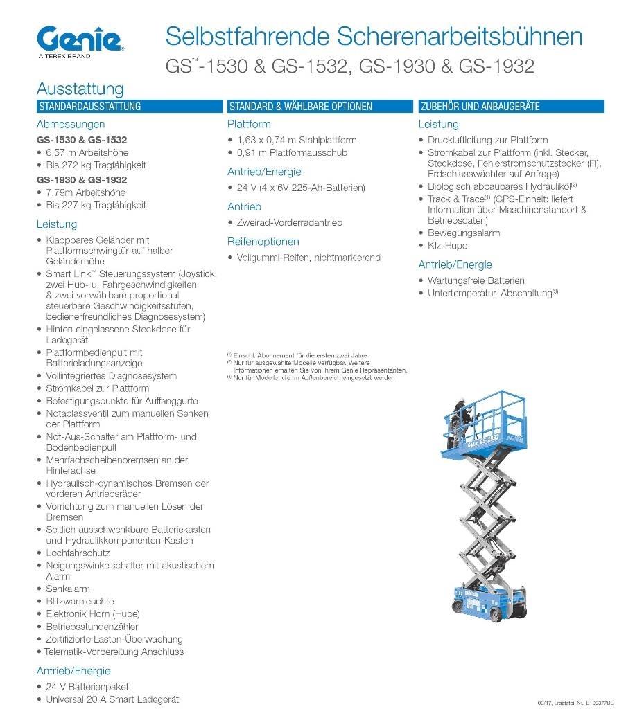 Genie GS1932e 가위형 리프트