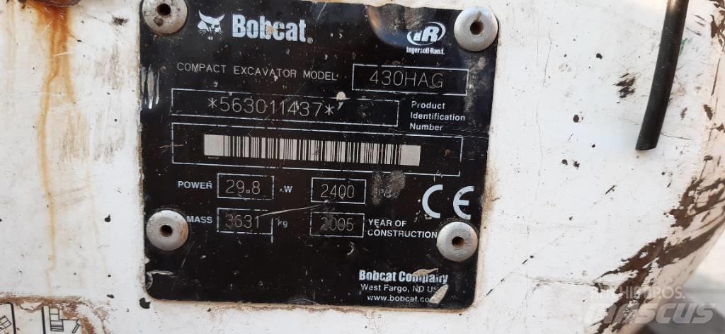 Bobcat 430 HAG 소형 굴삭기 7톤 미만
