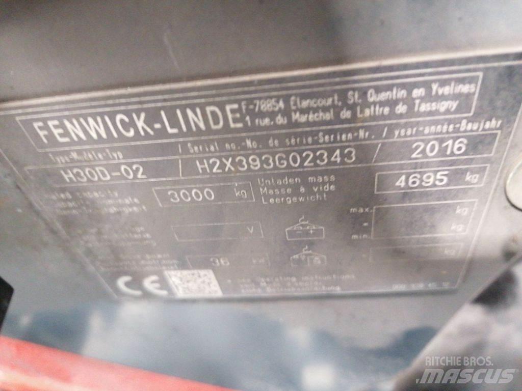 Linde H30D-02 디젤 지게차