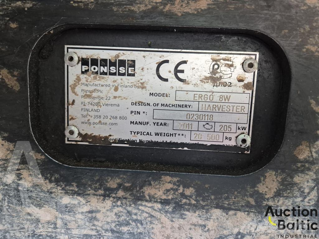 Ponsse Ergo 8W 원목 하베스터