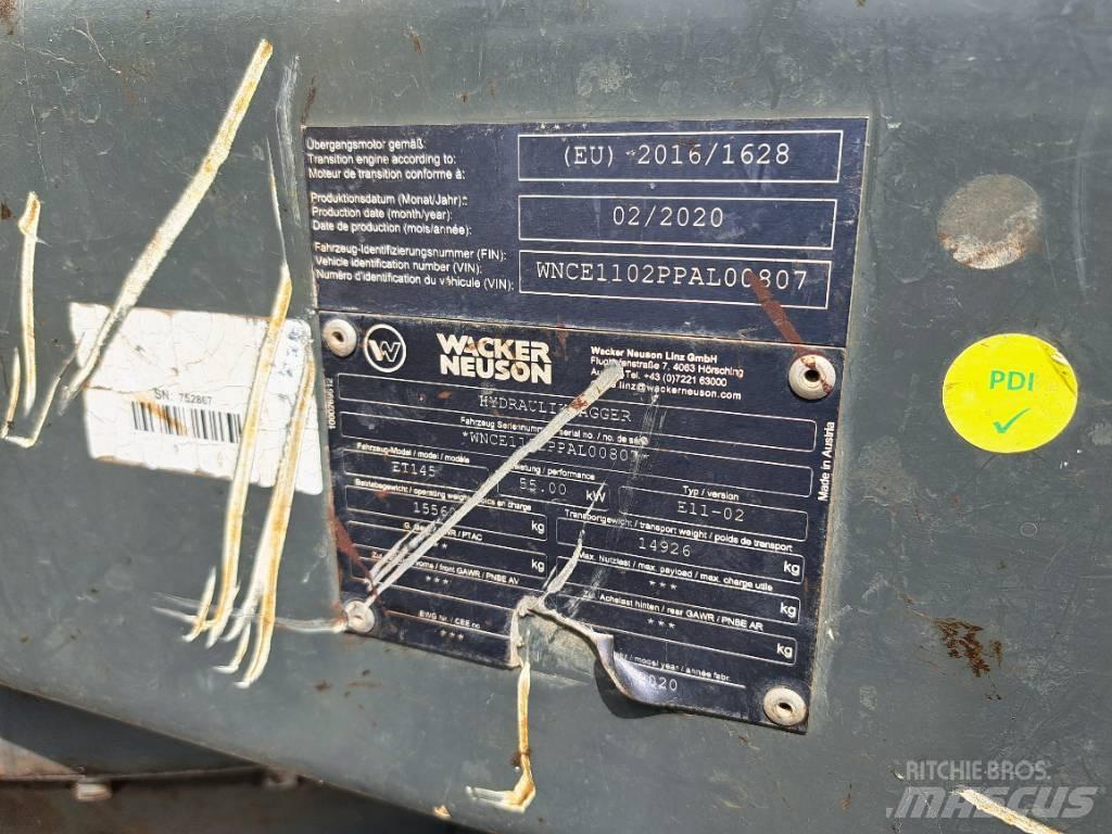 Wacker Neuson ET145 대형 굴삭기 29톤 이상