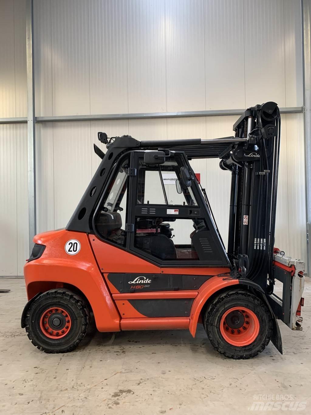 Linde H80D 디젤 지게차