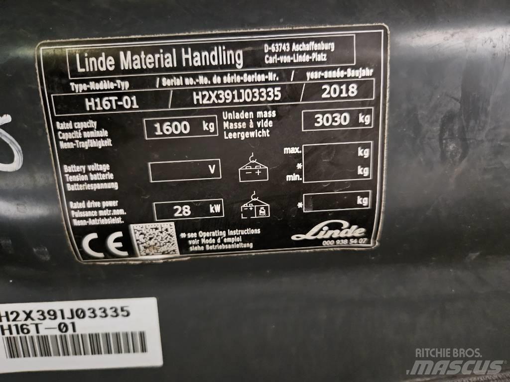 Linde H16T LPG 지게차