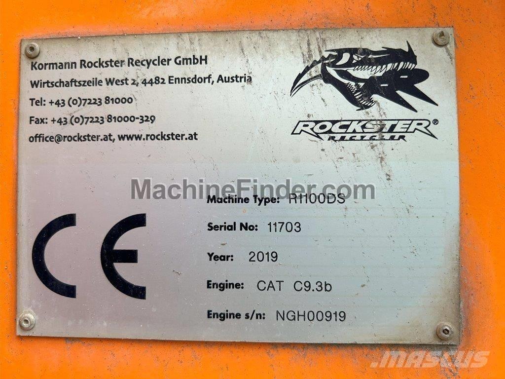 Rockster RD1100DS 이동식 분쇄기
