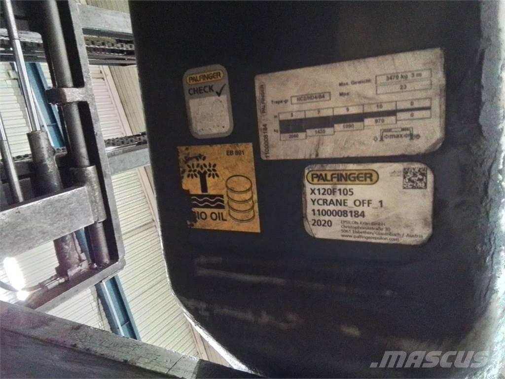 Palfinger X120f105 포워더 크레인