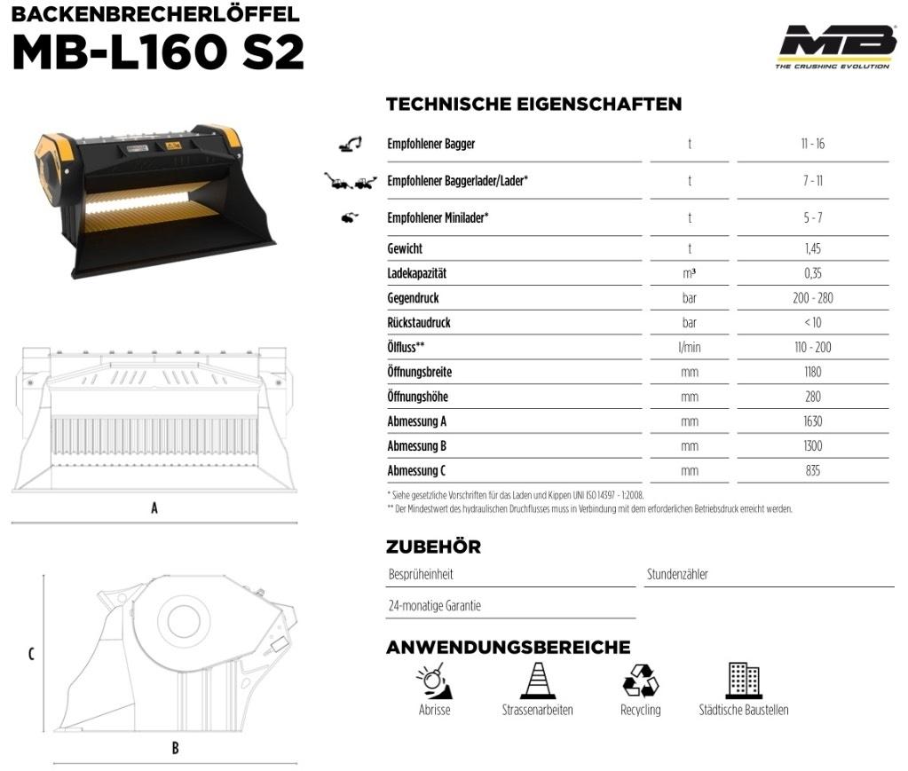MB Crusher L 160 S2 브레이커