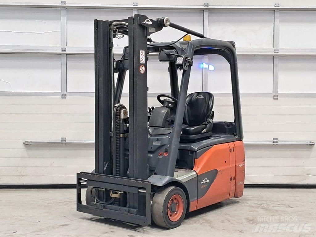 Linde E16-02 전동 지게차