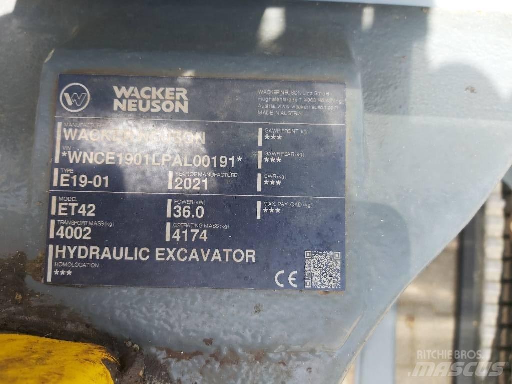Wacker Neuson ET42 대형 굴삭기 29톤 이상