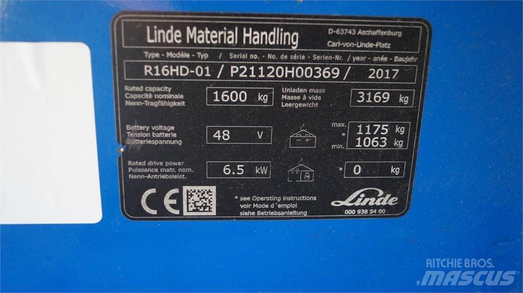 Linde R16HD 리치 트럭