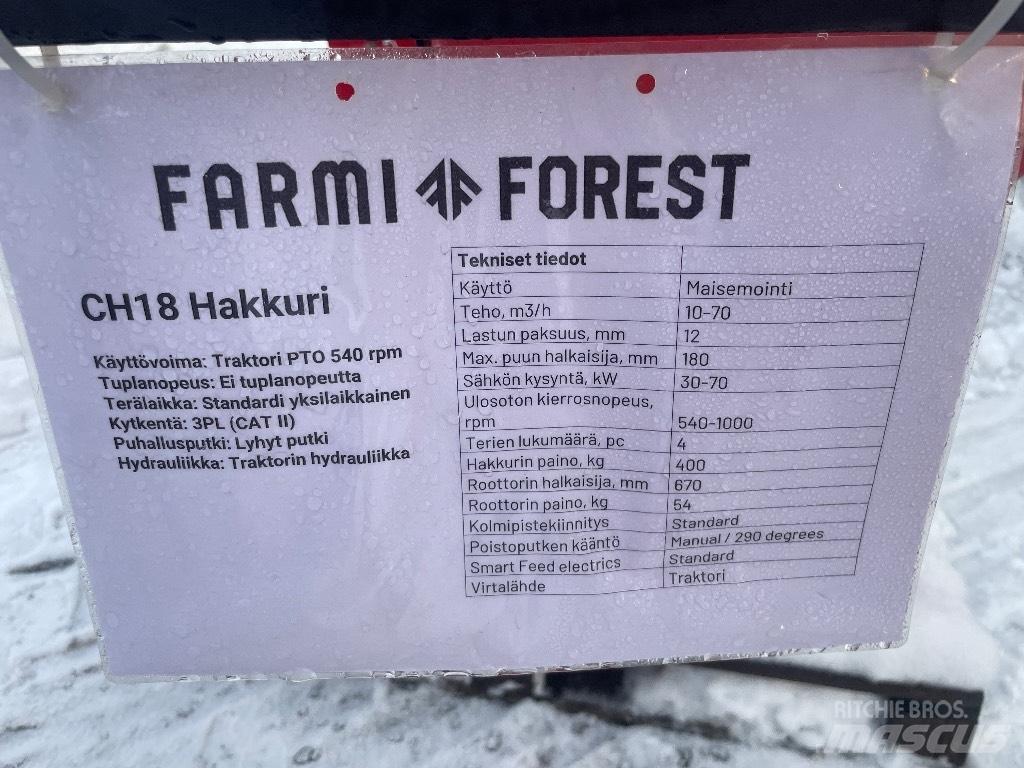 Farmi Forest CH18 톱밥제조기