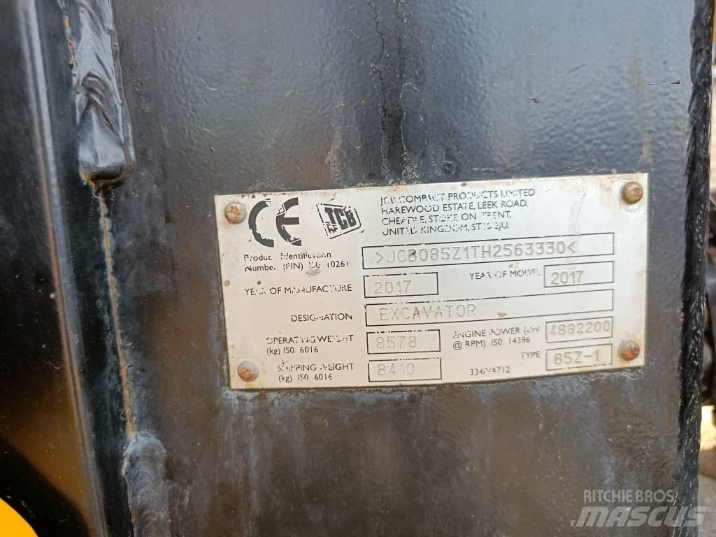 JCB 85Z-1 ECO 중형굴삭기 7톤-28톤