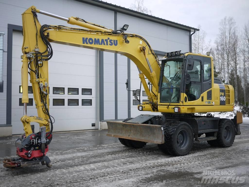 Komatsu PW 160-8  휠 굴삭기