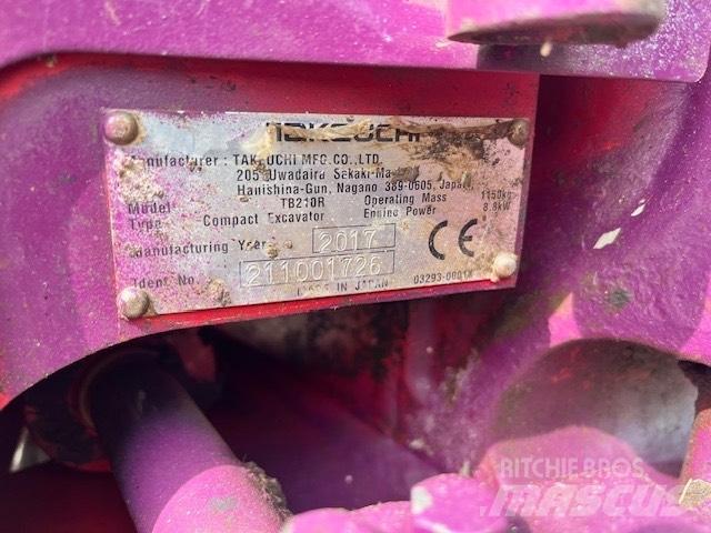 Takeuchi TB 210 소형 굴삭기 7톤 미만