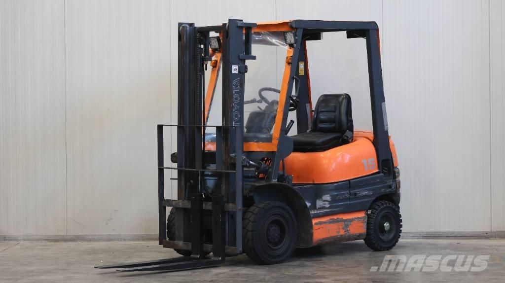 Toyota 6FDL15 디젤 지게차