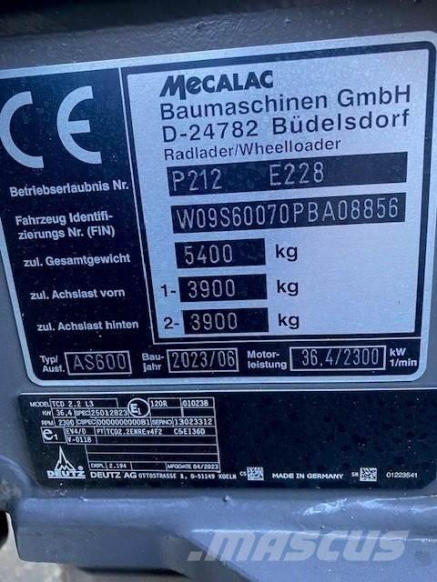 Mecalac AS600 농기계 - 기타