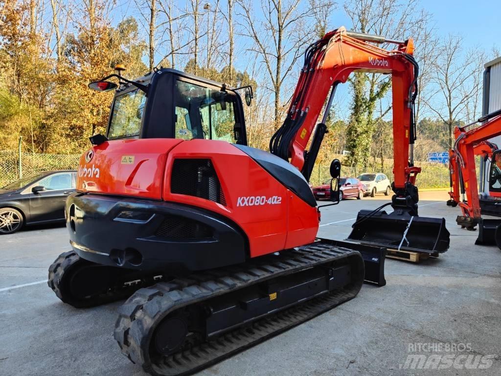 Kubota KX080-4a2 중형굴삭기 7톤-28톤