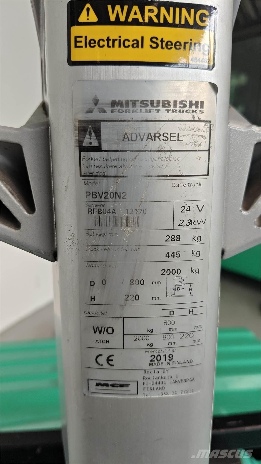 Mitsubishi PBV20N2 그 외 지게차