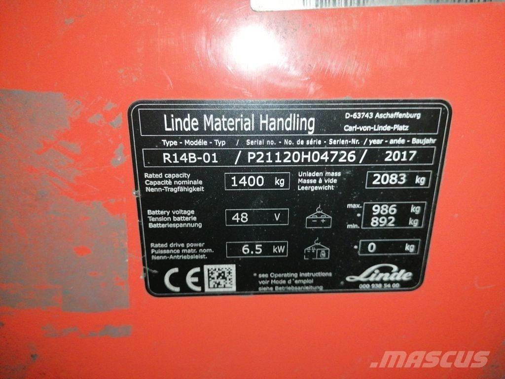 Linde R14B-01 리치 트럭