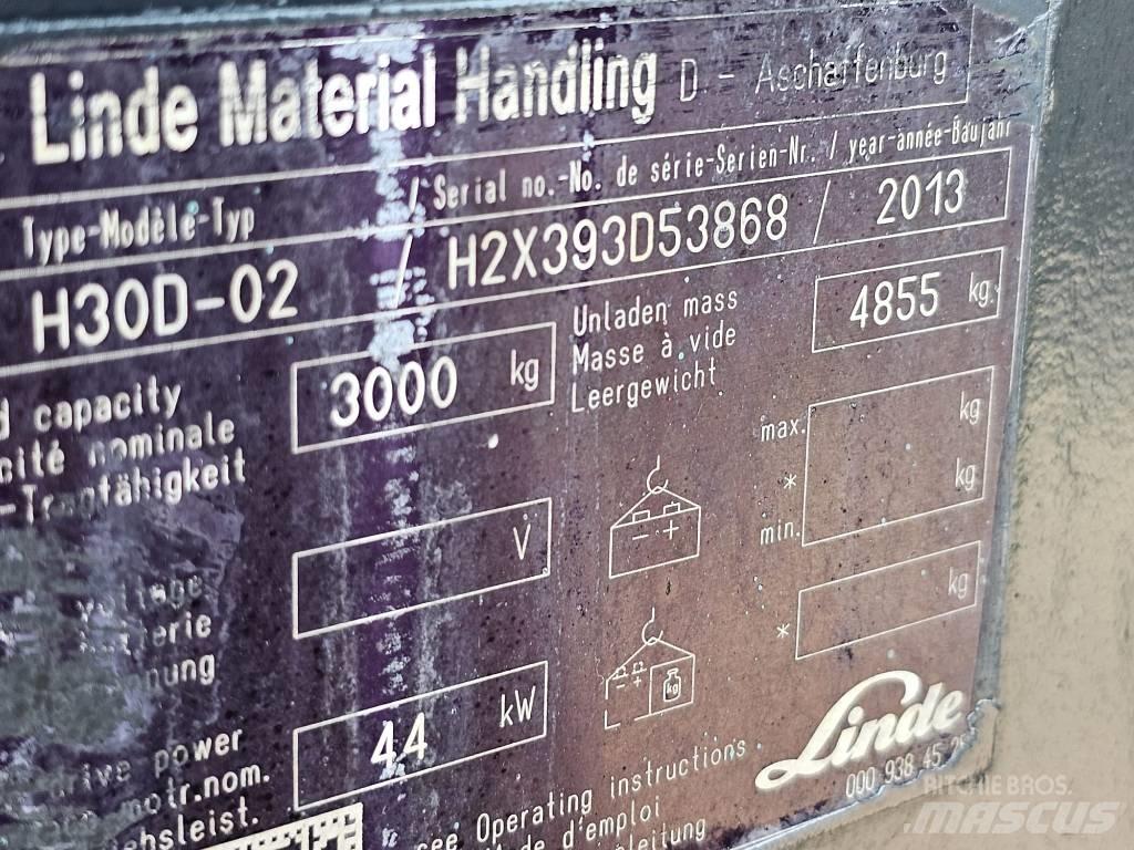 Linde H30D-02 디젤 지게차