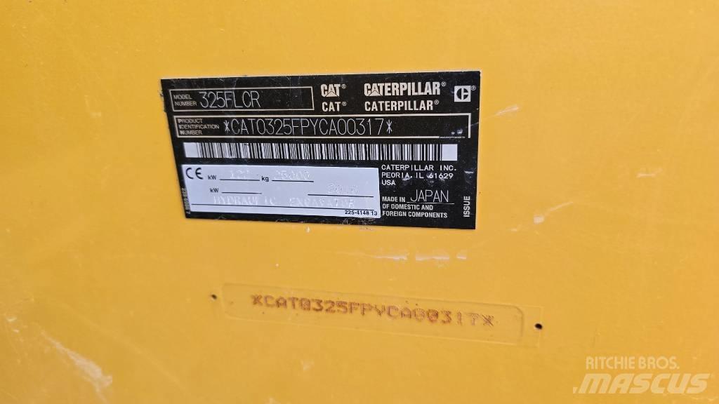 CAT 325 FL CR 대형 굴삭기 29톤 이상